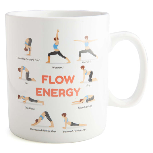 Yoga Poses Giant Coffee Mug - MarshallsHealthShop