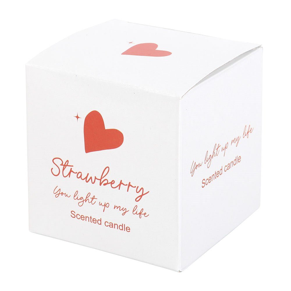 You Light Up My Life Strawberry Candle - MarshallsHealthShop