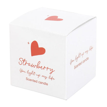 You Light Up My Life Strawberry Candle - MarshallsHealthShop