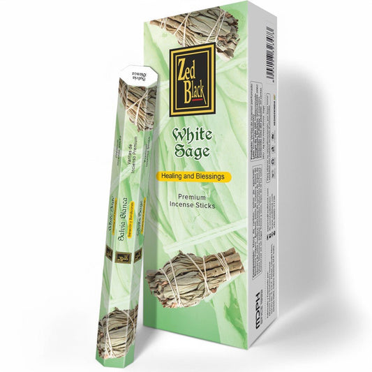 Zed Black White Sage 20gm - MarshallsHealthShop