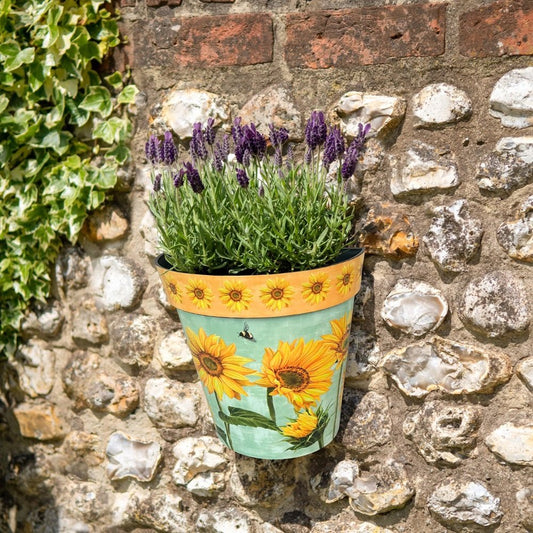 Zest Wall Pot Watercolour Sunflower - 1st Stop Marshall's Health Shop, Gift Shop! - Heath and Natural Therapy New Brighton Christchurch - Naturopath