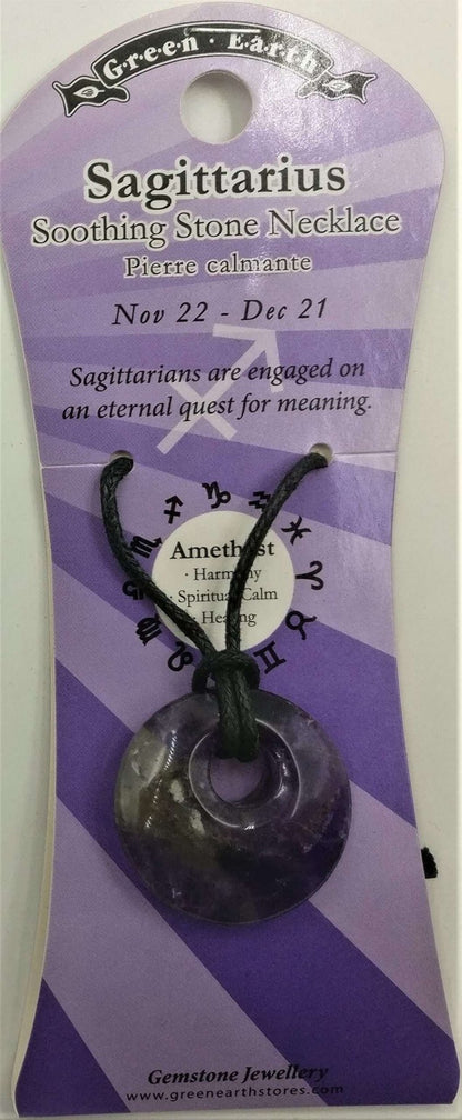 Zodiac Donut - Sagittarius - Pendant Amethyst - MarshallsHealthShop