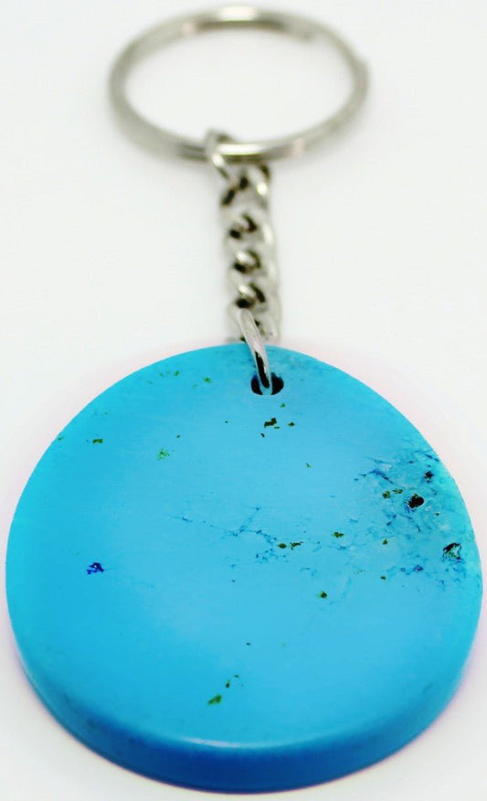 Zodiac Keyring Howlite Gemini - MarshallsHealthShop