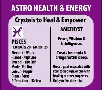 Zodiac Pendant Amethyst Pisces - MarshallsHealthShop