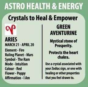 Zodiac Pendant Aventurine Aries - MarshallsHealthShop
