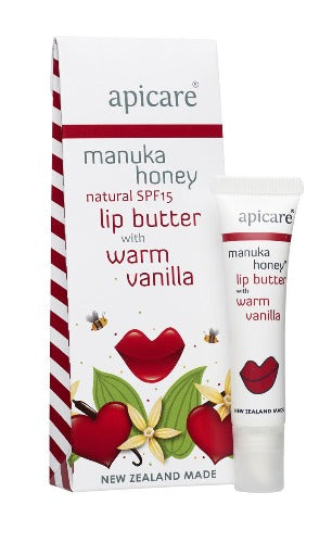 Apicare Warm Vanilla Lip Butter with SPF15 8g