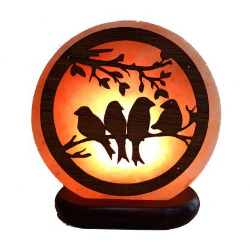 Himalayan Salt Lamp Bird Design Authentic Himalayan Salt Lamp. Each item comes with an electric cable and a bulb.  Lamp Diameter 20cm  Base Diameter 17cm  SKU: 985B