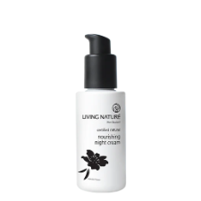 Living Nature’s certified natural Nourishing Night Cream is a nutrient rich moisturiser to deeply hydrate and restore skin while you sleep.  • Increases moisture levels, plumping fine lines and leaving your skin soft and dewy • Works to restore elastin and collagen levels for firmer, younger-looking skin • Suitable for normal to dry and mature skin • Certified natural • Made in New Zealand