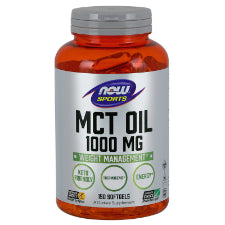 NOW Foods MCT Oil Sport 150 Soft Gels 1st Stop, Marshall's Health Shop!  What is MCT Oil?  Medium-chain triglycerides (MCTs) are fats that are naturally found in coconut and palm kernel oils. They’re more easily and rapidly digested than other types of fats. 