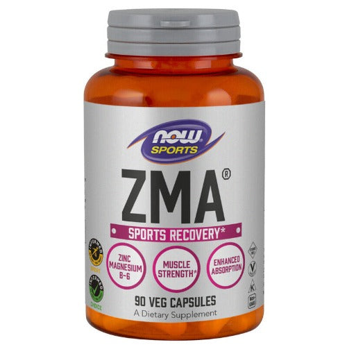 NOW Foods ZMA Sports Recovery 90 Capsules 1st Stop, Marshall's Health Shop!  What is ZMA?  ZMA is a combination of Zinc, Magnesium and Vitamin B-6 designed to maximize absorption and to promote recovery from exercise.  Zinc plays a central role in the regulation of cellular growth and tissue repair, as well as the maintenance of a healthy immune system.
