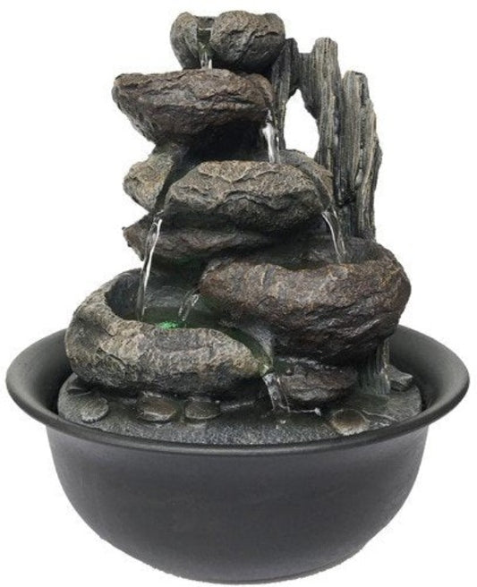 Water Feature Natural Rock Pools Warm 25 x 25 x 31cm  Warm-white light  SKU: WF24