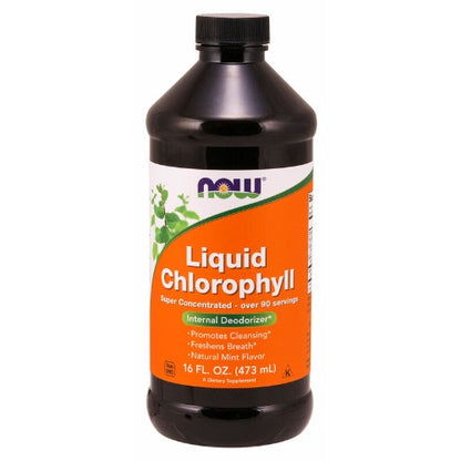 NOW Chlorophyll Liquid 473ml. What is Chlorophyll?  Chlorophyll is a green pigment naturally produced by plants and algae and gives them their characteristic green colour. Chlorophyll is critical for photosynthesis, the process by which sunlight is converted into chemical energy. Chlorophyll can function as a free radical neutralizer, may help to support the body's detoxification processes and has been traditionally used as an internal deodorizer. 