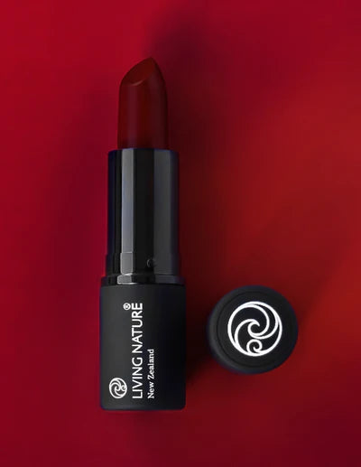 LIVING NATURE LIPSTICK - PURE PASSION Add a hint of drama with Living Nature’s Pure Passion natural lipstick, a deep crimson-red with cool undertones. With a smooth semi-matte finish, Pure Passion is bold and beautiful, designed for those who want to make a statement.