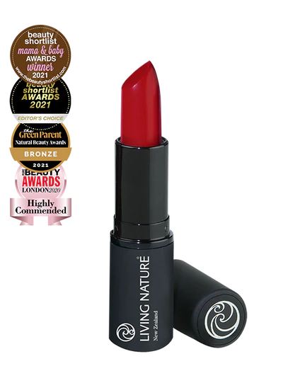 LIVING NATURE LIPSTICK - GLAMOROUS Be effortlessly chic in Living Nature’s Glamorous lipstick, a classic rich red shade with blue undertones. With its alluring colour and silky satin finish Glamorous Lipstick offers long-lasting lip nourishment with intense colour pay off from the very first stroke. Perfect for day and night wear, this universally flattering shade brightens and compliments your complexion while instantly creating a polished look.