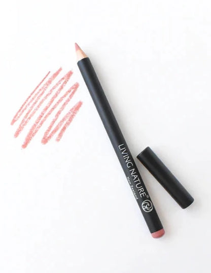 LIVING NATURE LIP PENCIL - LAUGHTER Define and reshape your lips with Living Nature natural lip pencil, Laughter. Laughter is a soft and gentle natural lip pencil with vegetable waxes for smooth application. It prevents lipstick bleeding into fine lines around the lip area and helps hold lip colour.  1.14g 