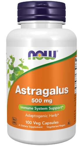 NOW Foods Astragalus 500mg 100 Veg Capsules 1st Stop, Marshall's Health Shop!  Astragalus root (huang qi) has been used as a popular herbal tonic in China for many centuries. Some of the known active components include flavonoids, free amino acids, trace minerals and polyphenols.