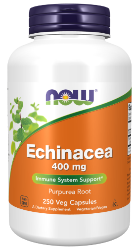 NOW Echinacea 400mg 250 Veg Capsules