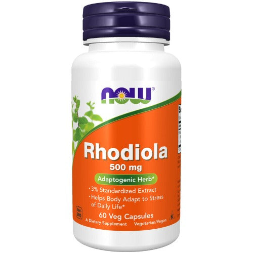 NOW Rhodiola 500mg Extract 3% 60 Veg Caps. What is Rhodiola?   Rhodiola (Rhodiola rosea) is indigenous to the Arctic and Alpine regions of Europe, Asia and America and has long been used as a tonic by many cultures, including the Ancient Greeks. Rhodiola is generally known as an “adaptogen,” a term which refers to any agent possessing the ability to support the body’s natural capacity to adapt to life’s changing conditions.