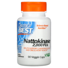 Nattokinase is an enzyme derived from "natto," a traditional fermented soy food popular in Japan. During the natto production process, non-GMO soybeans are boiled and fermented with friendly Bacillus subtilis bacteria producing nattokinase. Doctor's Best Nattokinase contains nattokinase enzyme with Vitamin K2 removed. Nattokinase has been shown to support a healthy circulatory system by helping to maintain normal fibrinogen levels in blood.