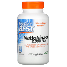 Doctor's Best Nattokinase, 2,000 FUs, 270 Veggie Caps Nattokinase is an enzyme derived from "natto", a traditional fermented soy food popular in Japan. During the natto production process, non-GMO soybeans are boiled and fermented with friendly Bacillus subtilis bacteria producing nattokinase.