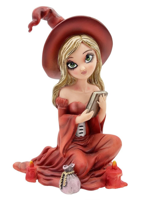 Witch Figurine With Book
