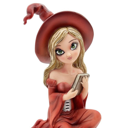 Witch Figurine With Book