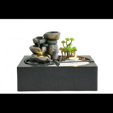 Water Feature Zen Garden 29x21x22cm  Warm-white light  SKU: WF75