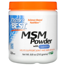 Doctor's Best MSM Powder with OptiMSM, 8.8 oz (250 g) MSM with OptiMSM® provides sulfur known for being nature's 'beauty mineral'. Sulfur is a key component of collagen that supports the skin's structural framework and is a building block of keratin, an important constituent of hair and nails.