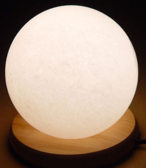 Himalayan Salt Lamp Sphere White 13cm Mood Change Comes with free USB-Electrical Adapter!  SKU: baw13