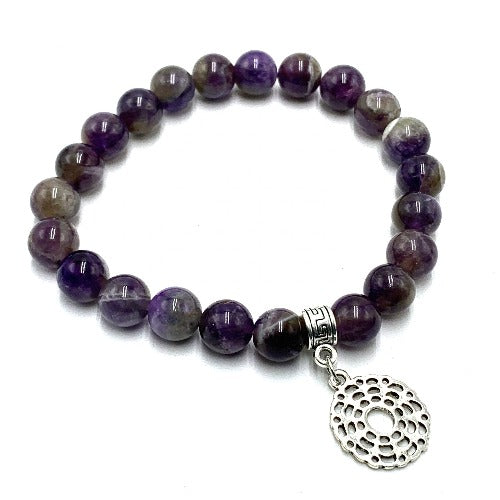 Amethyst Crown Chakra Bracelet Size approx. 7cm  SKU: CKC1