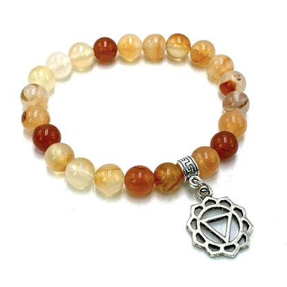 Agate Solar Plexus Chakra Bracelet Size approx. 7cm SKU: CKC5