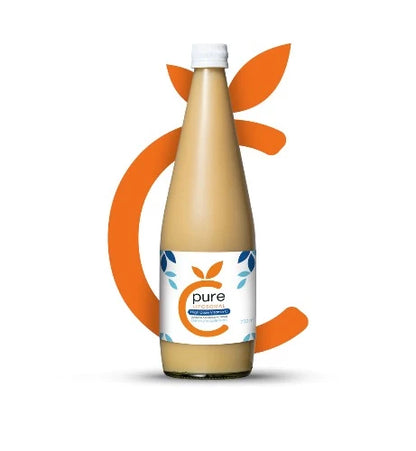 C-pure has an amazing 2,000 mg per 25 ml dose and it’s bottled in glass for a reason.  This is so you are receiving fresh Liposomes in an easy to swallow liquid format with a crisp natural taste to start the day. C-pure can also be mixed in your water or juice using only the most natural ingredients available. C-pure is NZ lab verified and we are proud to stay away from single use plastics. The benefits are the antioxidants assist your immune system, promote healing and supports collagen production.