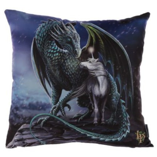 Lisa Parker Protector of Magic Dragon & Unicorn Cushion