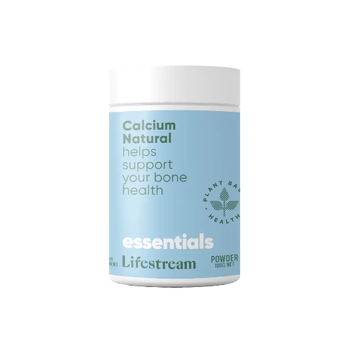 Lifestream Calcium Natural 100g Powder A natural and sustainable calcium with 72 vital elements and minerals. A natural and sustainable calcium with 72 vital elements and minerals, available in powder and capsules.