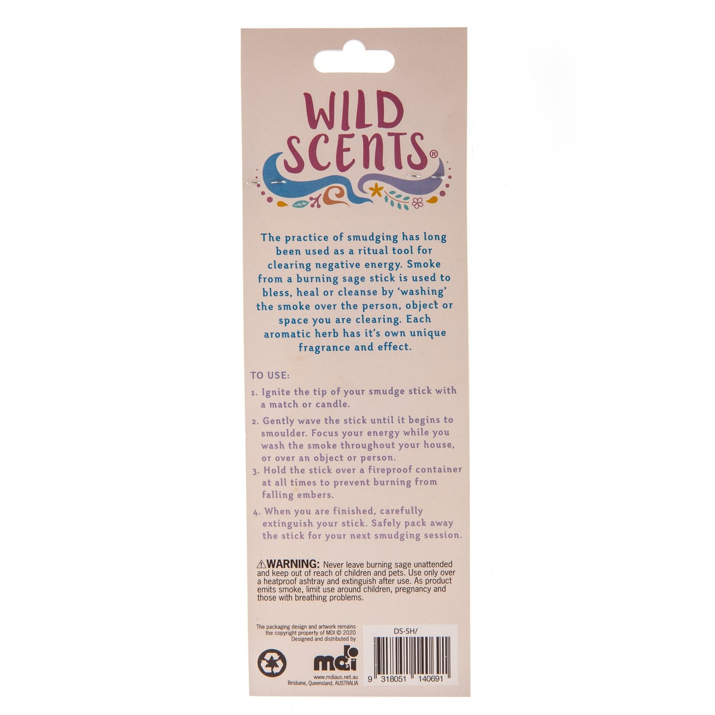 Wild Scents Good Vibes Sage & Herbs Smudge Stick