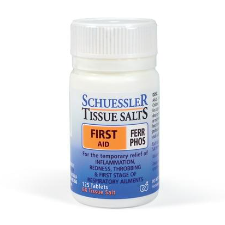 Dr Schuessler Tissue Salts Ferr Phos 6X 125 Tablets Ferr Phos – FIRST AID  Ferr Phos is known as the First aid remedy. It is found especially in red blood cells. It is regarded as the oxygen carrier. The more oxygen the cells receive, the more nutrients they can burn and the more energy they can release. Iron Phosphate – Ferr Phos plays a role in the creation of energy in the cells. 
