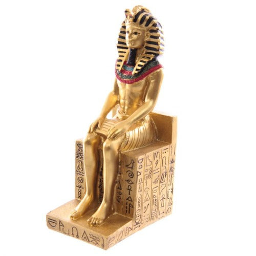 Ramesses the Second Seated on Hieroglyphic Throne