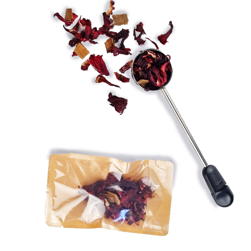 MagicT - Fitness - Hibiscus and Cinnamon Blend 60g Glass Jar 1st Stop, Marshall's Health Shop!  In this blend, 100% hibiscus and cinnamon are naturally occurring electrolytes.  Cinnamon is hand crushed and Hibiscus flowers are in a whole leaf shape.  HEALTH BENEFITS:  Vitamin C Rich Metabolism Boost Blend