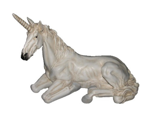 Lying Unicorn Garden Ornament