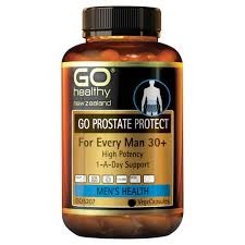 GO PROSTATE PROTECT provides a complex of key ingredients that help support prostate function and healthy urine flow. Saw Palmetto has been supplied in a maximum strength dose to provide optimum support for the prostate. Supplied in a convenient one a day dose for long term protection.