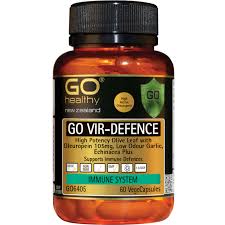 GO VIR-DEFENCE contains high strength Olive leaf, providing 105mg of active oleuropein per capsule, along with other essential immune supporting ingredients including Echinacea, Garlic, Zinc and Vitamin C. GO Vir-Defence supports a healthy immune system and the body’s natural defences.