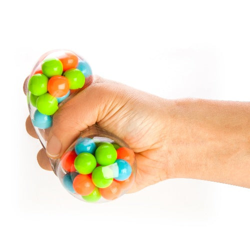 Squishy Bead Ball Squishy bead ball that will make your stress melt away Clear silicone casing filled with bouncy colourful beads Comes in 3 assorted colours SKU: HY-SBB