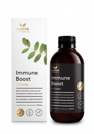 Harker Herbals Be Well Immune Boost 200ml Boosts and builds strong immunity and supports increased energy levels. Great for everyday use to support long term recovery and those prone to repeat illness and feeling rundown.   HEALTH BENEFITS:  Supports strong immunity and healthy energy Useful everyday support for those prone to repeat illness, low energy and feeling rundown Useful added support when recovering from illness. 