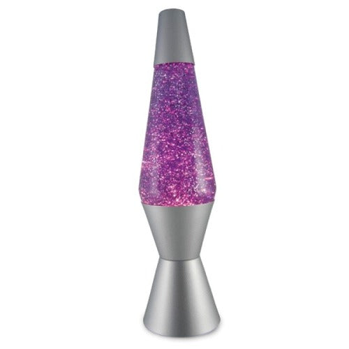 Diamond Glitter Lamp Silver Purple