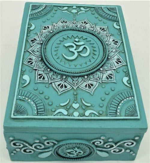 Teal Ohm Tarot Box Dimensions: 14x10x6cm SKU: MK332