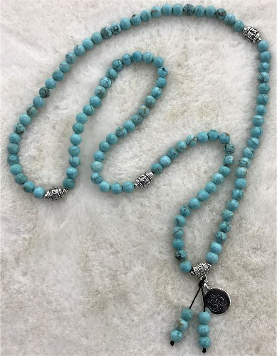 Turquoise Mala Necklace