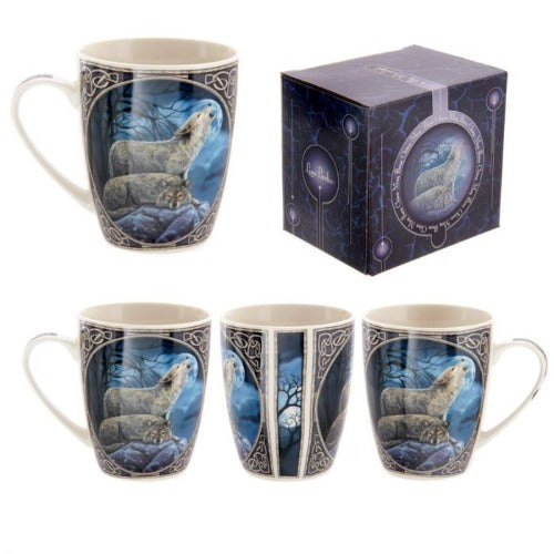 Lisa Parker New Design Howling Wolf Porcelain Mug