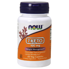 NOW 7 Keto® 100mg 60 Veg Caps What is 7 Keto?  7-Keto-DHEA is a naturally occurring metabolite of Dehydroepiandrosterone (DHEA).  7-Keto-DHEA is involved in many biological functions including cellular production of heat (thermogenesis). 