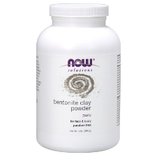 NOW Bentonite Clay Powder 454g. What is Bentonite Clay Powder?  Bentonite, also known as montmorillonite or fuller’s earth, is a natural clay that’s used as a facial mask to help remove impurities, excess oil, and dirt, resulting in healthy skin that’s clean and clear of harmful debris. 