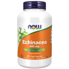 NOW Echinacea 400mg 250 Veg Capsules